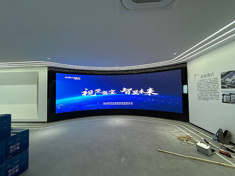 山東旭隆特新材料有限公司應用柯華達P1.86室內全彩LED顯示屏